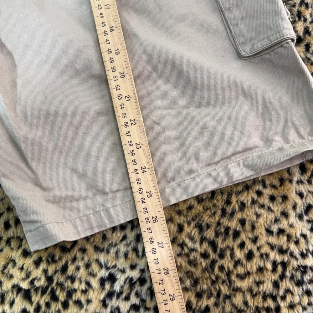 Most Official Seven M7 Baggy Beige Cargo Shorts Mens 34 Y2K Skater Streetwear